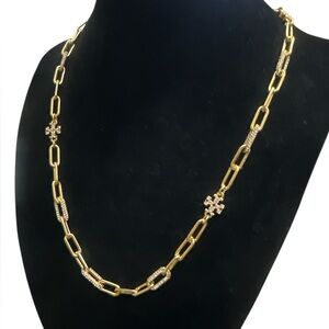 Tory Burch Elegant Gold Chain Necklace